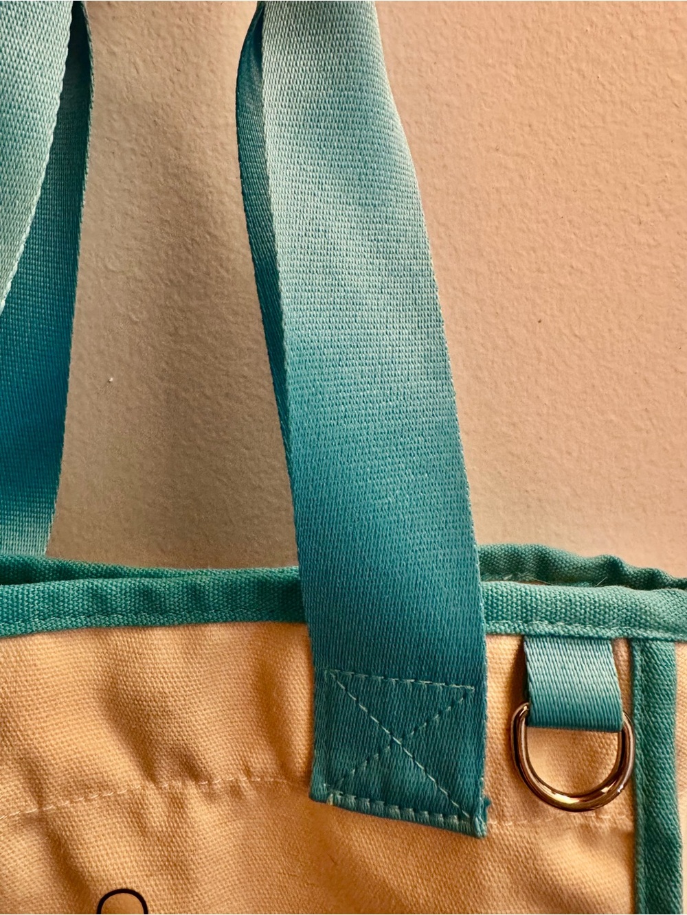 Limited Edition Sanrio Hawaii Canvas Tote Bag- Cream with Blue Trim - Picture 11 of 13